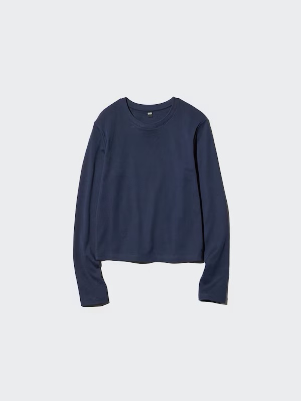 Uniqlo Women's Long-Sleeve Crewneck Top - Navy
